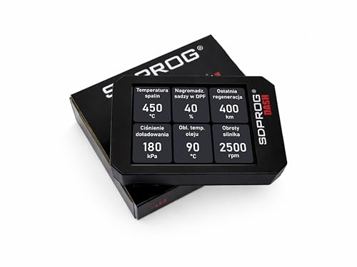 SDPROG DASH OBD2 diagnostic device with DPF monitoring and OBD interface