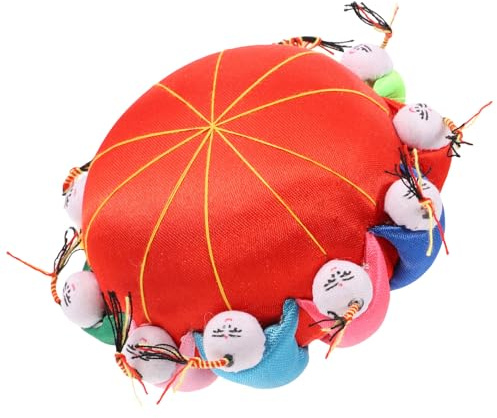 WRITWAA Kompaktes Nähzubehör Wiederverwendbares Nadelkissen mit 10 Puppen für Haushalt und Quiltprojekte