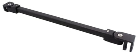 Barre fixe pour porte de douche en verre Barre de fixation murale for cabine douche en verre, 1 pièce, anti-balancement, joint réglable, noir mat poli, or rose(Color 3,40cm Long)