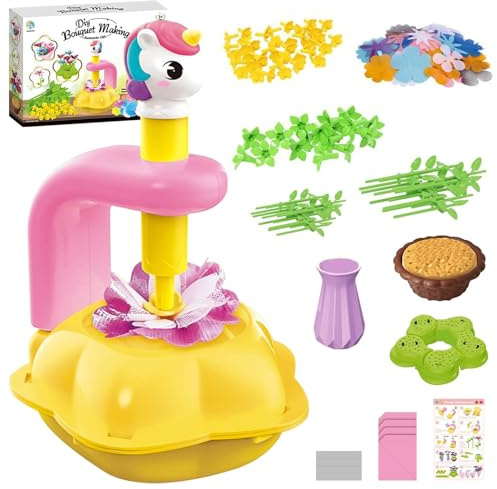 Trywise Blumenpresse & Bastelset für Kinder – DIY Blumenstrauß & Natur-Kunst – Kreativ-Spielzeug für Mädchen & Jungen 3-12 J. – Geschenk zu Geburtstag, Ostern & Muttertag (177pcs)