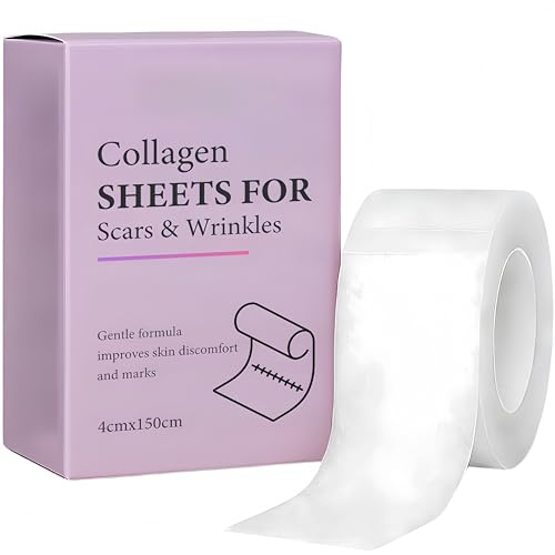 Collagen Tape, Professional Silicone Scar Patches, Scar Removal Strips for Surgical Scars, Effective for Wrinkles, Suitable for All Skin Types (1PCS)
