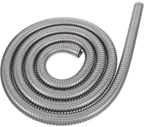 Veemoon Tubo Corrugato Manicotto Resistente in Acciaio Inossidabile 304 Flessibile e per Protezione Cavi Elettrici per per Uso Industriale e Progetti Residenziali Uso Industriale Progetti