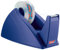 tesa Easy Cut Dispensador - Dispensador de Cinta Adhesiva Recargable y Antideslizante para Rollos de Cinta Adhesiva de hasta 33 m x 19 mm - Azul