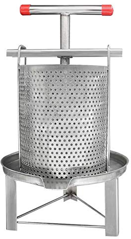 Cheese Honey Manual Press - Stainless Steel Press for Squeeze Juice out of Vegetables/Fruit/Nut milk(5.3 Gallon）