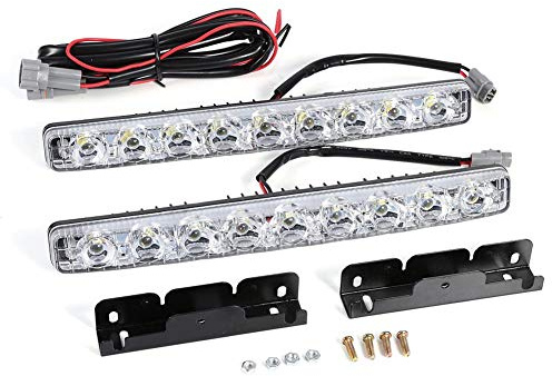 Daytime Running Light Lamp Daytime Running Lights Super Bright LED Daytime Running Light 2pcs White 9-LED Long Strip Daytime Running Light DRL Car Fog Day Driving Lamp