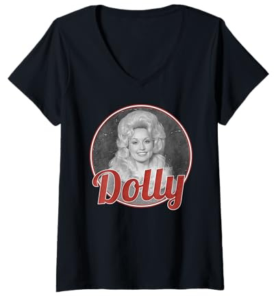 Womens The Classic Dolly Parton V-Neck T-Shirt