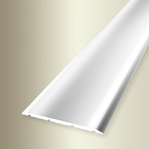 PROVISTON | Übergangsprofil | Breite: 40 mm | Höhe: 0-99 mm | Länge: 900 mm | Aluminium Poliert | Glatt | Selbstklebend