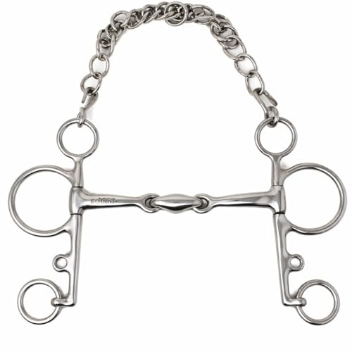 CHALLENGER Pelham in acciaio inox 5 doppia bocca a losanga snodata con cordolo 35673B