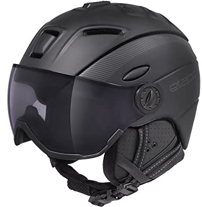 Etape Unisex-ungdom, 2011917_55-58, sporthjälm, svart, matt, 55-58 cm
