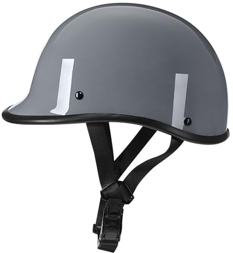 retrò Casco Scodella Portatile Mezzi Caschi Jet, Mezzo Casco da Motociclista Vintage Caschi Casco A Scodella Scooter Motorino ECE Omologato Mezzo Elmetto da Moto retrò