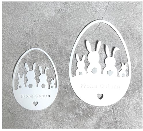 Sredwtk Frohe Ostern Stanzschablonen Ostern Metall Prägeschablonen Stanzformen Schneiden für DIY Karte Sammelalbum Scrapbooking Fotoalbum Deko Cutting Dies