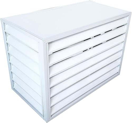 Halterung für Split-Klimaanlage, Split-Klimaanlageneinheit, große Abdeckung für Außengeräte aus Aluminiumlegierung, Schutzgitter für Klimasystem (Größe: 100 x 50 x 70 cm, Farbe: Flachdach)