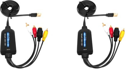 Pyugxab 2X USB 2.0 Video Aufnahme Karte EIN Kanalige USB Aufnahme Karte AV Aufnahme GeräT Laufwerks Freier Digitaler Konverter
