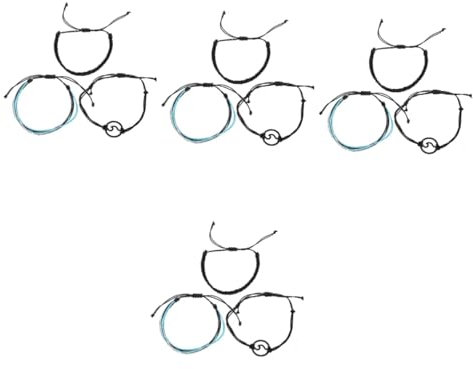 WRITWAA 4sätze Bohemian Handstrings Armband Aus Baumwolle Verstellbare Handgemachte Armbänder Für Frauen Stilvolles Und Farbenfrohes Design Für Jeden Anlass