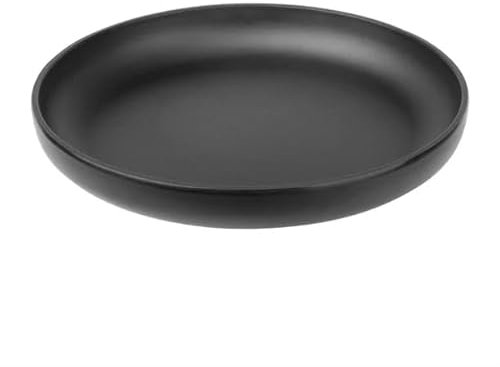 nisbets limited Olympia Kristallon Fusion Melamine Coupe Plate - 230x35mm 9 (Box 6), Black