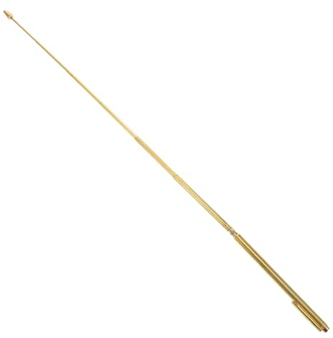 ANDRESLAD Baguette de Sourcier Robuste en Laiton pour Recherche D'eau et Trésors, Outil de Radiesthésie Télescopique Rétractable Portable Multifonction pour Chasse aux Objets Perdus