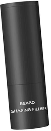 Baluue Bartfüllstab Klein Tragbarer Bartformungs Concealer Schwarz Mit Minibürste Für Männer Bartpflege Bartstempel Bart Styling Für Alltag Und Salon