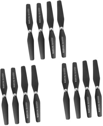 PHENOFICE 12 Stk Quadcopter-klingen Quadrocopter Ersatzteil Black