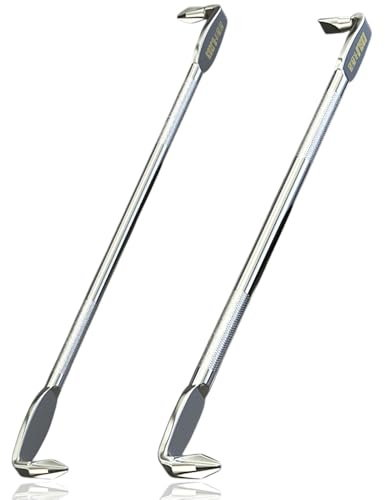 Lot de 2 tournevis décalés à double tête en forme de Z, ensemble décalé magnétique en acier S2 à angle droit, fente cruciforme, design coudé plat pour un fonctionnement dans un espace restreint
