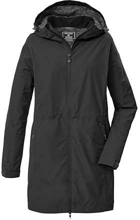 Killtec Damen Funktionsparka/Parka wasserdicht mit Kapuze KOS 35 WMN PRK, schwarz, 38, 43936-000