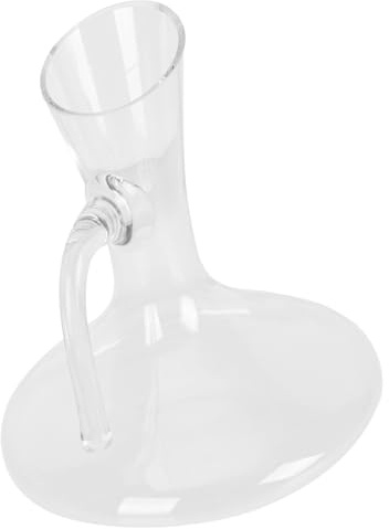 POPETPOP Decantador de Vino Grande de Vidrio con Vertedor Rápido Diseño con Asa Ergonómica para Bar Casa y Pub para y Brandy