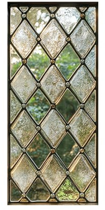 Window Privacy Film, Retro Static Glass Window Films Removable Decorative Glass Sticker for Home Bathroom Kitchen Entry Door