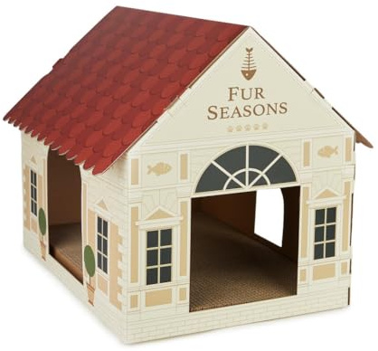 Balvi Casa para Gatos & Rascador Fur Seasons El rascador más Exclusivo de la Ciudad Cartón
