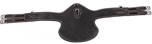 Horka Buikbeschermersattelgurtband Leder schwarz mt 125 cm
