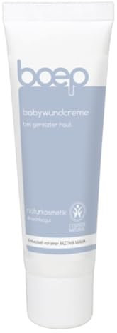 boep Baby Wundschutzcreme | Naturkosmetik Windelcreme bei gereizter, wunder Haut im Windelbereich | Vegane Zinksalbe | Entwickelt von einer Ärztin & Mama (50ml)