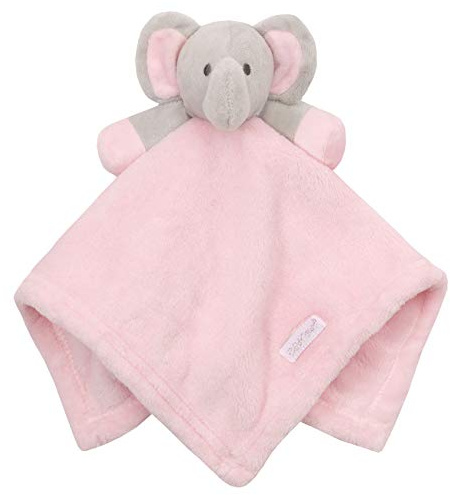 Babytown Baby Boys & Girls Animal Snuggle Comforter Blanket Pink Elephant, One Size