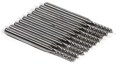 10 Stücke 2mm Silber Zementiert, 8 PCB 2mm Hartmetall Schaftfräser Hartmetall Schaftfräser Bohrer SMT/CNC/PCB Power Fräsmaschine Zubehör