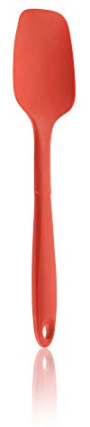 Kochblume Geizhals Set, Restelöffel, Flexlöffel S | Premium Premium-Silikon & BPA freimit Edelstahlkern | In der bunten Box (rot, Flexlöffel einzeln)