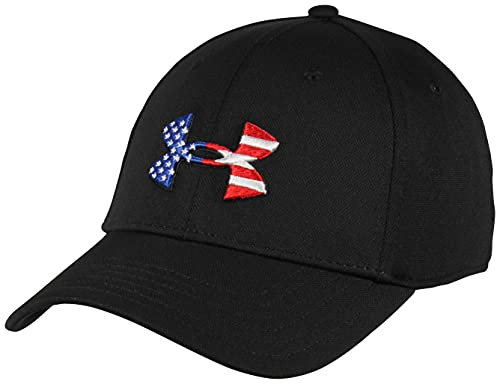 Under Armour Herren Freedom Blitzing Hat Mütze, Schwarz (001)/Rot, M-L