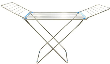 FERRETERIA LEPANTO Tendedero Plegable con alas de Aluminio, tenderete Plegable con 20 Metros de Espacio tendió