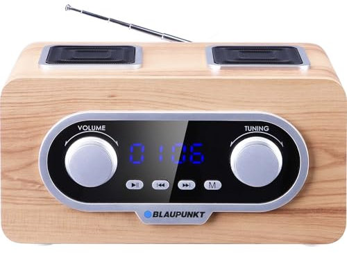 Blaupunkt PP5.2CR Radioplayer Tragbares Radio Retro FM / MP3 / USB-Anschluss/AUX-Eingang/Akkubetrieben