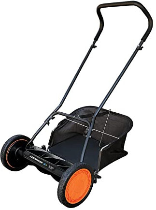Earthwise Handspindelmäher 1716-18EWGC, 7-Messer, 18 mit Fangkorb, Schwarz