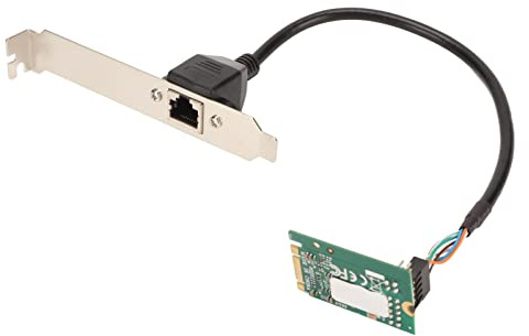 M.2 Server NIC, M.2 B Key M Key Single Port Gigabit Internet Adapter für I225 V, 2.5G RJ45 Server Netzwerkkarte für 10 32 64bit, Plug Play
