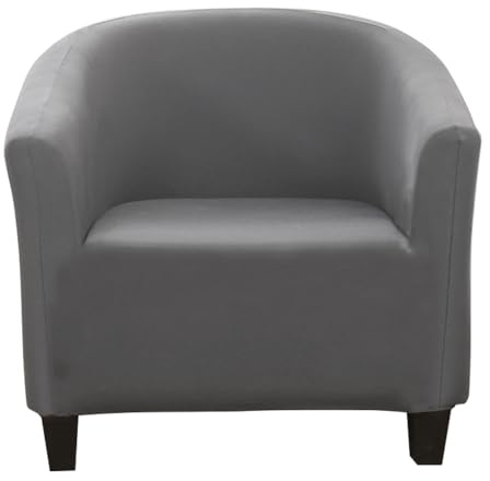 Meigeh Sesselbezug Stretch Sesselschoner Sesselhusse Sesselüberwurf für Tullsta Stuhl Cocktailsessel Schonbezüge Grau