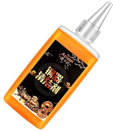 Messingpolitur | 120 ml Schmutzentferner – Kupfer-Polierreiniger, Metallpolitur für Kupferornamente, Kupfer-Türgriffe, Kupfergeschirr