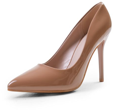 Womens High Heel Pointed Toe Pumps Smart Office Work Courts Shoes Ladies Pumps Party Prom Wedding Bridal Occasion Heeled Court Stiletto Heels Shoes