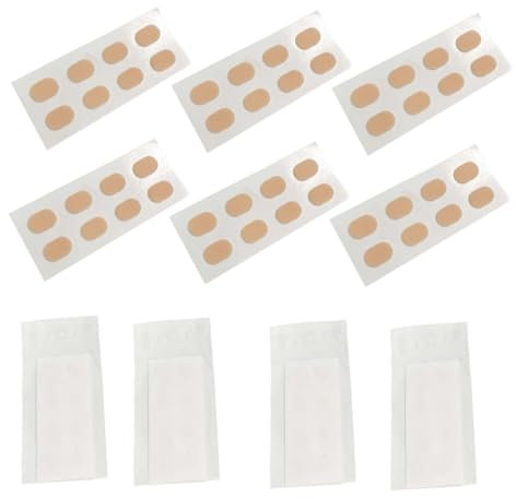 PLAFOPE 80stücke Brillen-nasenpads Schaum Selbstklebende Rutschfeste Brillen-nasenpolster Für Optimalen Tragekomfort Hautfarbene Ovale Form Für Vollrahmenbrillen Und Sonnenbrillen
