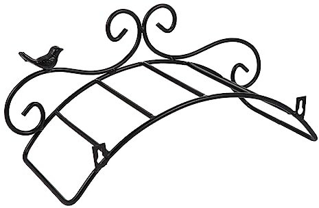 OFFSCH Schlauch-wandhalterung Aus Eisen Dekorativer Schlauchhalter Schwarz Organizer Für Gartenschlauch Einfache Installation Platzsparend Langlebig Für Garten Und Haus