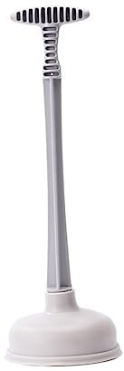 CANIGHT 2pcs Heavy Duty Toilet Plunger and Clog Remover Set Suction Cup Design for Efficient Drain Cleaning for Home and Office Use