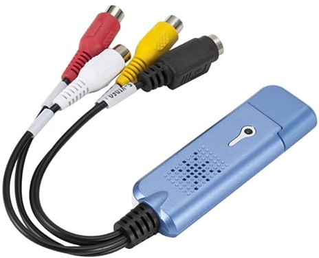 DUOBAGMA Adaptateur USB 2.0 Easy Cap Audio Video Capture Adaptateur VHS DVD DVR TV Capture Card Convertisseur Prise en charge Win 10 pour Mac iOS Lecteur Capture Carte