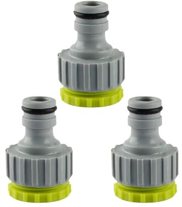 3 Pezzi Adattatore Rubinetto Canna Acqua,1/2 Pollice Und 3/4 Pollice Raccordo Tubo Acqua Giardino Attacco,Rapido Raccordi per Tubi Irrigazione Adattatori,Universale Dell'acqua Attacchi per Douche