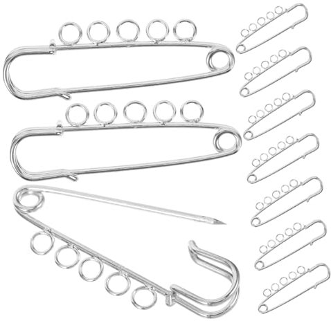 HOODANCOS 10stücke Brosche Nadel Metall Anstecknadel Für DIY Schmuck Broschen Zum Selbermachen Von Kleidern Und Basteln Mit Perlen Anhänger Fransen Und Mehr Für Mäntel Pullover Hüte