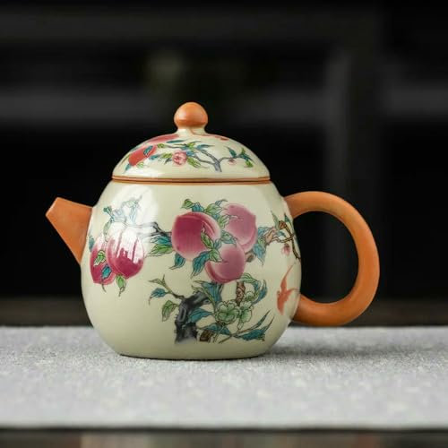DHGLX Théière en Argile Violette, célèbre théière Xishi Faite à la Main avec Filtre à Boule, Service à thé Chinois Authentique, Bouilloire, Cadeaux personnalisés