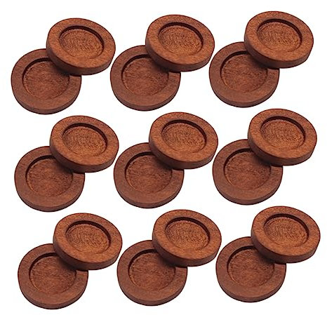 Base per Orecchini in Legno Marrone 20 Pezzi per Cabochon