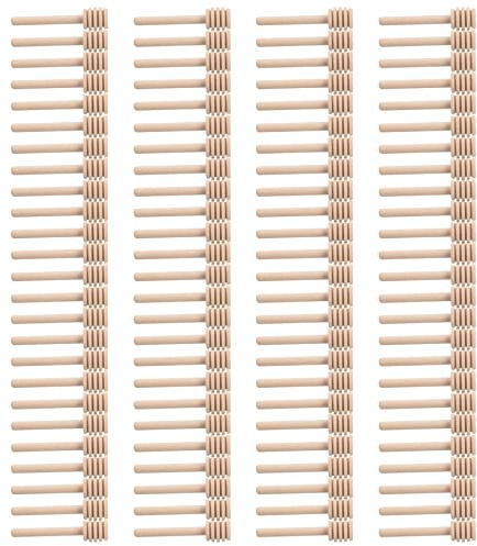 KEALLANS Paquet de 100 Mini 3 Pouces Batonnets louche en Bois pour Miel, Emballage Individuel, Serveur pour Distributeur de Pots de Miel, Miel egoutte, Faveurs de Fete de Mariage