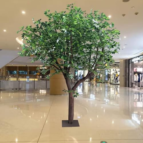 GAOAZHEN Albero di ciliegio Artificiale, Grande Decorazione per Interni ed Esterni, baniano simulato per la Decorazione di Centri Commerciali, pianta Verde realistica
